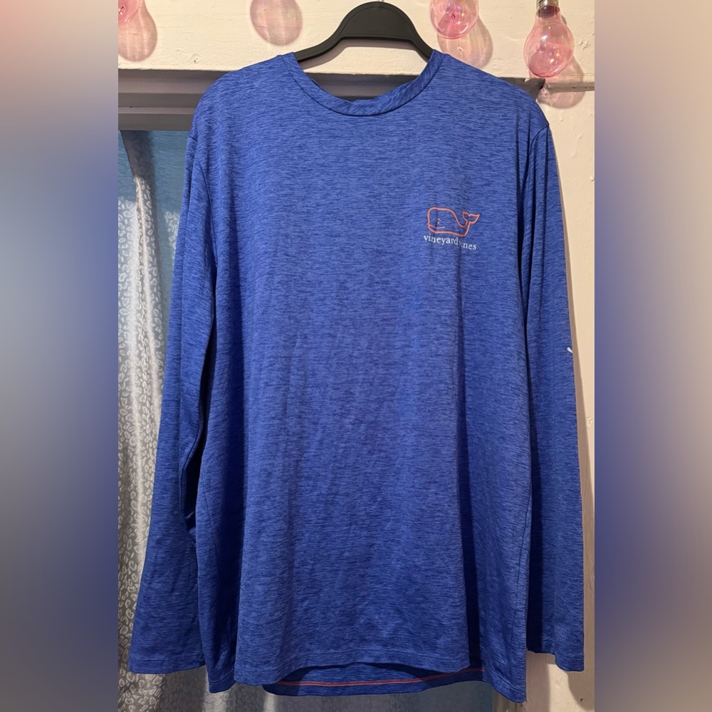 Vineyard Vines Men's Blue Long Sleeve Shirt